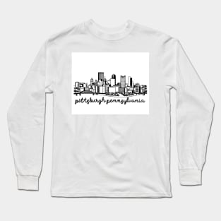 Pittsburgh Skyline Long Sleeve T-Shirt